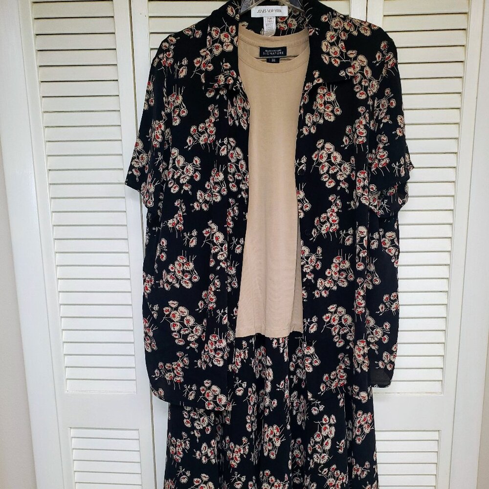 Jones New York 3 Piece Lined Skirt